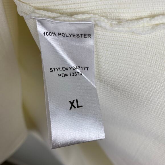 Tuckernuck Pomander Place Bixby Knit Mini Dress Ivory V Neck XL - Picture 13 of 14